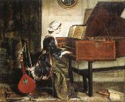 charles burney the harpsichordist Sweden oil painting artist